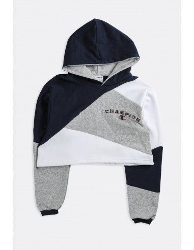 Rework Champion Patchwork Crop Sweatshirt - S Fin de série