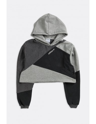 Rework Adidas Patchwork Crop Sweatshirt - S acheter