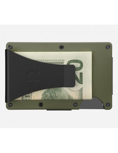 Aluminum | Matte Olive Minimalist Wallet - Money Clip de technologie