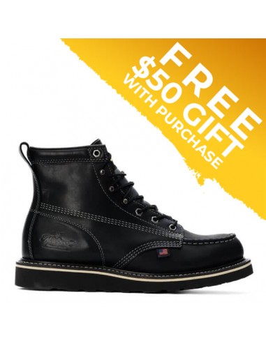 American Heritage - 6" Midnight Series Black Moc Toe (Soft Toe) prix