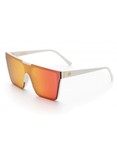 CLARITY SUNGLASSES: WHITE (ROSE GOLD) POLARIZED la colonne vertébrale