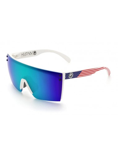 Lazer Face Sunglasses: White Frame Stars & Stripes USA Z87 vous aussi creer 