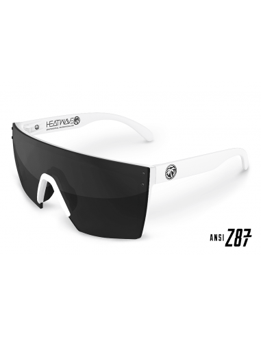 LAZER FACE WHITE FRAME: BLACK LENS de technologie