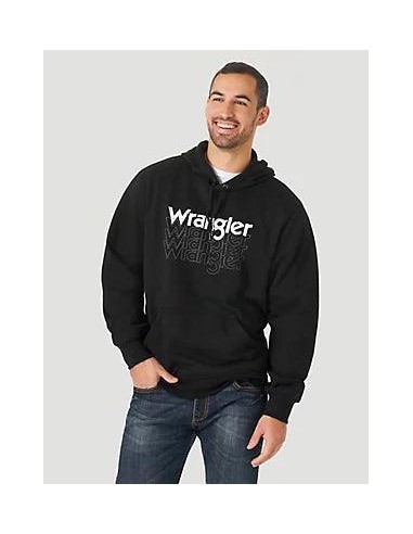 Wrangler Logo Hoodie - Black le concept de la Pate a emporter 