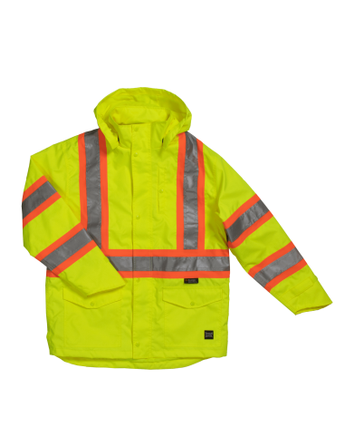 Safety Rain Jacket - Green Venez acheter