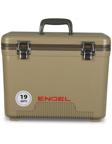 19 Quart Drybox / Cooler: Tan français