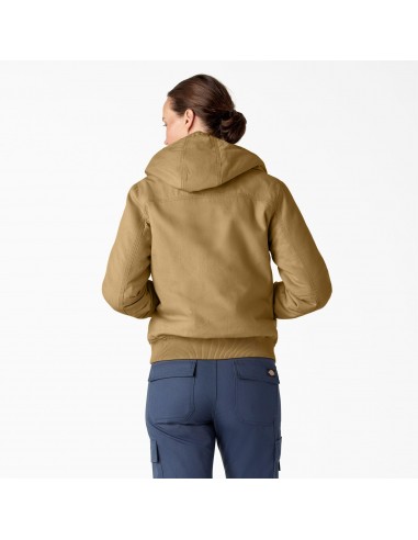 Women's Fleece Lined Duck Canvas Jacket - Rinsed Nubuck solde