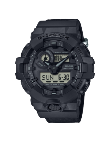 G-Shock Analog + Digital Cordura, Black hantent personnes