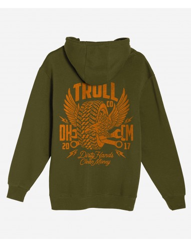 Men’s Winged Roller Hoodie, Military Green Pour