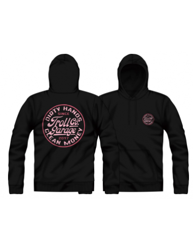 Women’s DHCM Garage Hoodie, Black/Pink pas cher