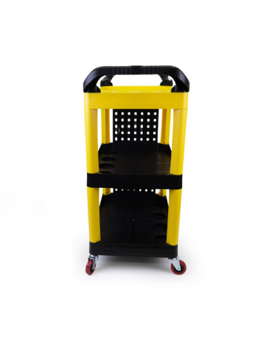 Yellow Auto Detailing Cart solde