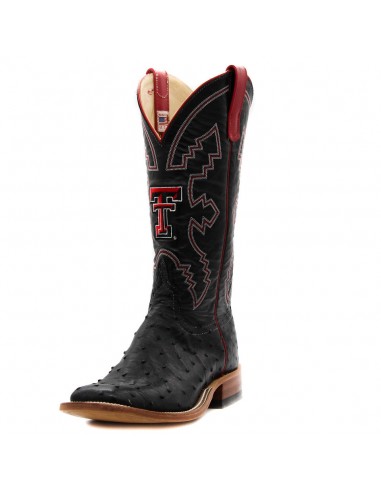 Anderson Bean Exclusive Texas Tech Black Full Quill Ostrich Men's Boot pas chere