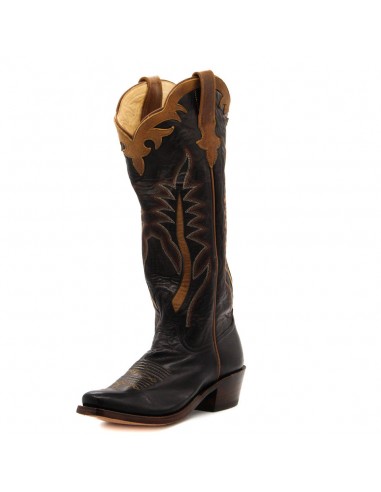 Rios of Mercedes Exclusive Black Sleek Buffalo Ladies' Boot le des métaux précieux