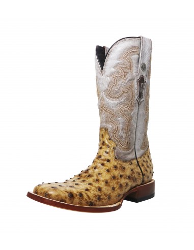 Tanner Mark Oryx Tan Ostrich Print Men's Boots shop