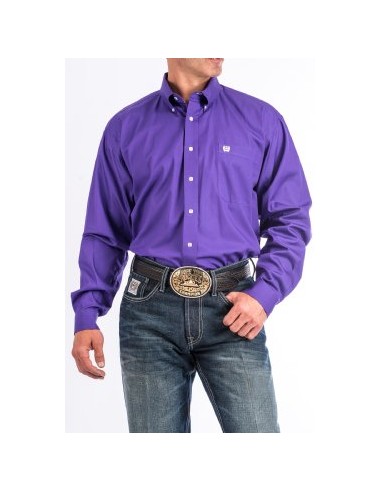 Cinch Purple Classic Fit Men's  Shirt à prix réduit toute l'année