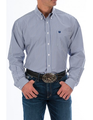 Cinch  Blue Stripe Classic Fit Men's Shirt Découvrez la collection