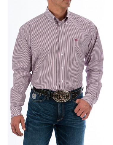 Cinch Purple Stripe Classic Fit Men's Shirt Découvrez la collection