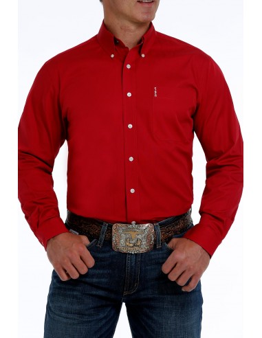 Cinch Red Modern Fit Men's  Shirt ou a consommer sur place