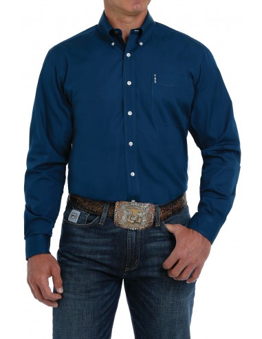 Cinch Blue Modern Fit Men's Shirt hantent personnes