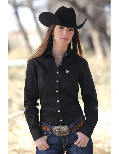 Cinch Black Ladies' Shirt livraison et retour toujours gratuits