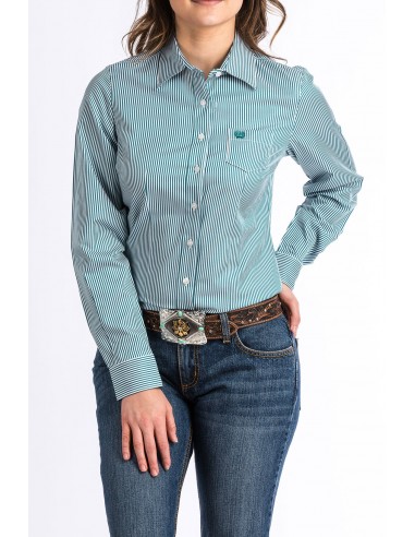 Cinch Teal Striped Ladies' Shirt Toutes les collections ici