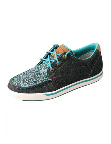 Twisted X Turquoise Tooled Ladies' Kicks des créatures d'habitude