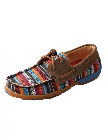 Twisted X Serape Boat Shoe Ladies' Driving Moc en linge