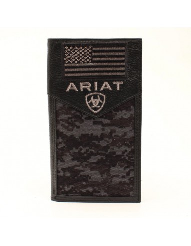 Ariat Digital Camo Rodeo Wallet brillant des détails fins