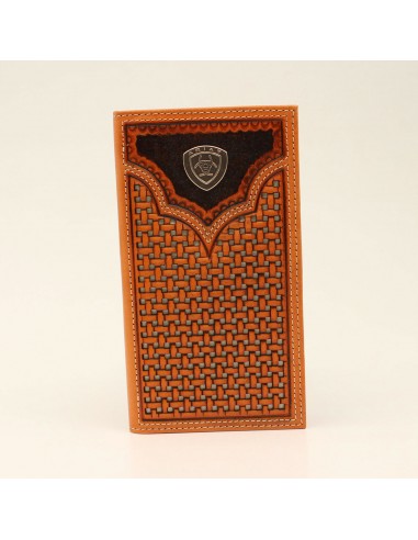 Ariat Basketweave Shield Rodeo Wallet livraison et retour toujours gratuits